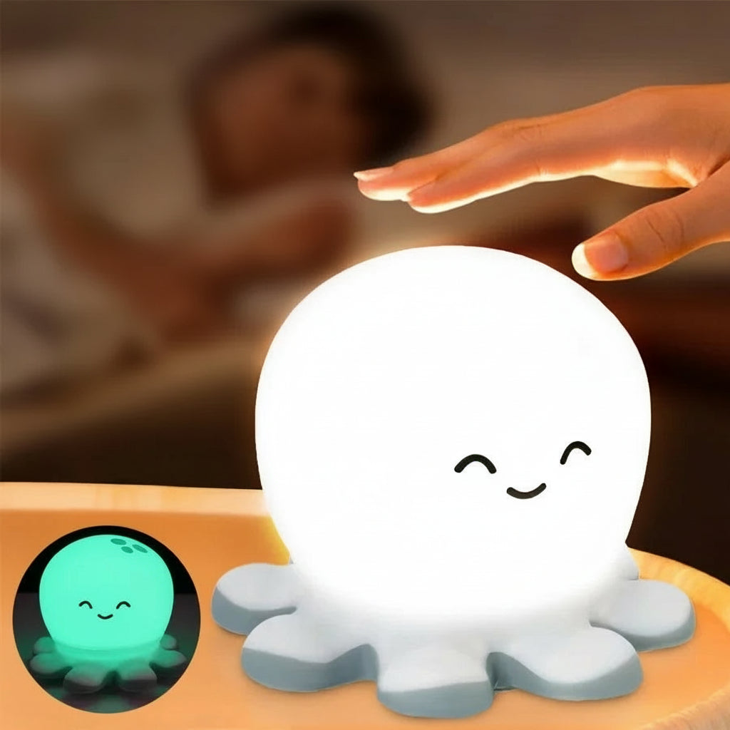 תמנון - מנורת לחיצה רכה